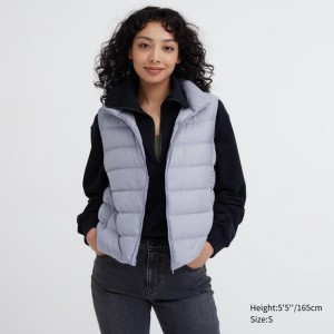 Uniqlo Ultra Light Women Vests Blue US | BWQM-38912