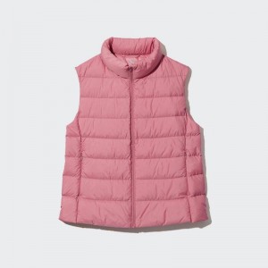 Uniqlo Ultra Light Women Vests Pink US | WXON-81264