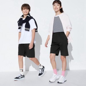 Uniqlo Ultra Stretch DRY-EX Kids' Shorts Black US | VLSU-29513