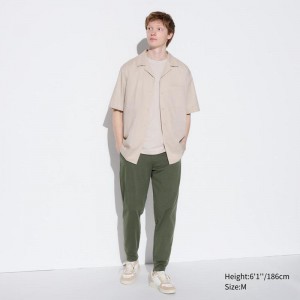 Uniqlo Ultra Stretch DRY-EX (Long) Men Joggers Olive US | QTIJ-63819