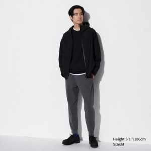 Uniqlo Ultra Stretch DRY-EX Men Joggers Dark Grey US | XAHQ-21368