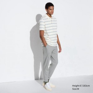 Uniqlo Ultra Stretch DRY-EX Men Joggers Grey US | FUAJ-76104