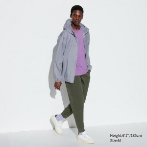 Uniqlo Ultra Stretch DRY-EX Men Joggers Olive US | RAOD-52890