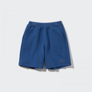 Uniqlo Ultra Stretch DRY Sweat Kids' Shorts Blue US | GOKV-28651