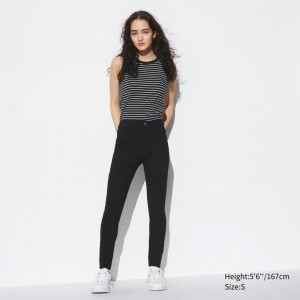 Uniqlo Ultra Stretch Women Leggings Black US | MNJY-41905