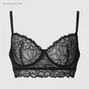 Uniqlo Wired (Lace) Women Bras Black US | JEYA-75203