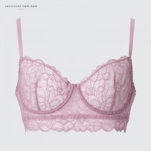 Uniqlo Wired (Lace) Women Bras Purple US | GLBP-92358