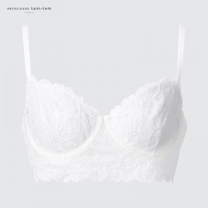 Uniqlo Wired (Lace) Women Bras White US | GJEU-17059