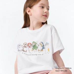 Uniqlo mofusand Fruits Paradise UT Graphic Kids' T-Shirt White US | HCLK-86574