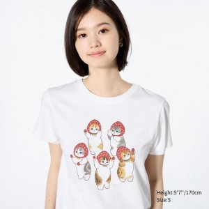 Uniqlo mofusand UT Graphic Women T-Shirts White US | GAIC-38197