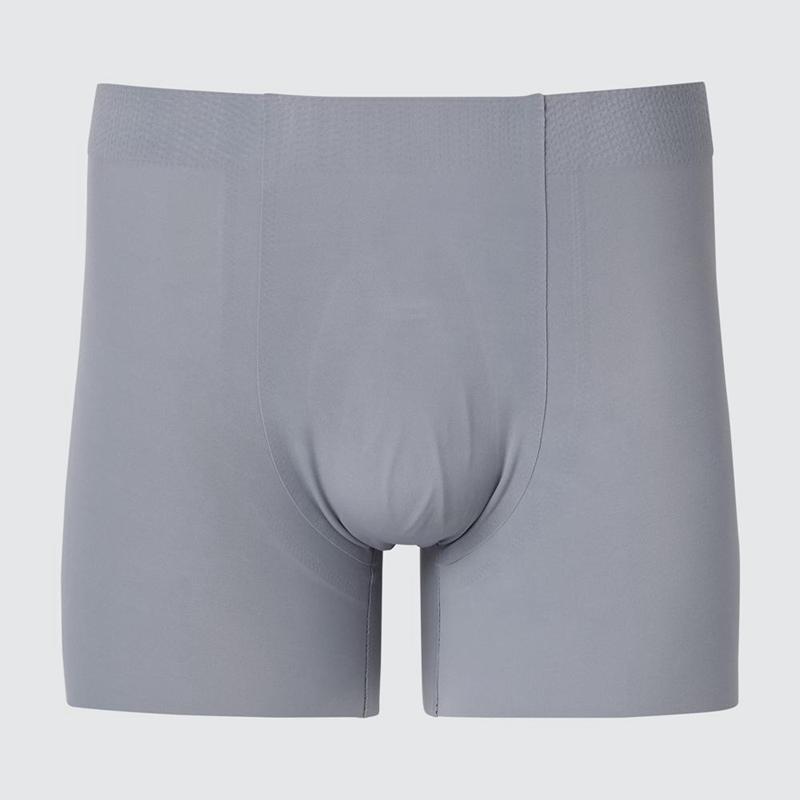 Uniqlo AIRism Boxer (Ultra Seamless) Men Briefs Grey  US |  RQND-96123