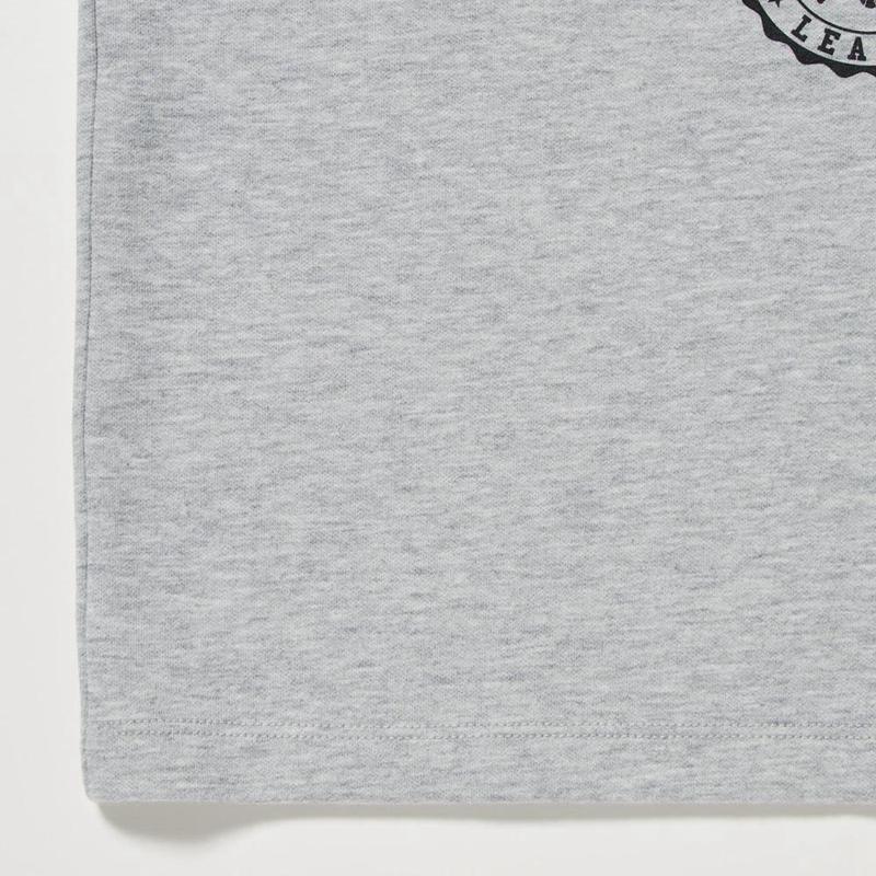 Uniqlo AIRism Cotton Graphic (Raglan) Kids' T-Shirt Grey  US |  LDRW-28530