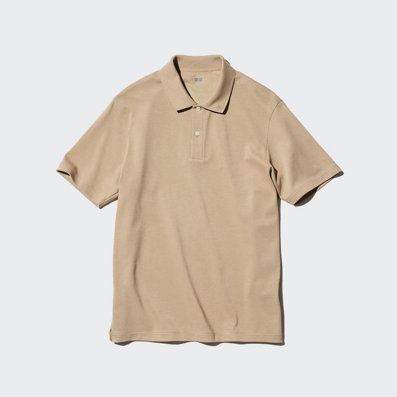 Uniqlo AIRism Cotton Piqué Men Polo Shirts Wine  US |  CQUW-50871