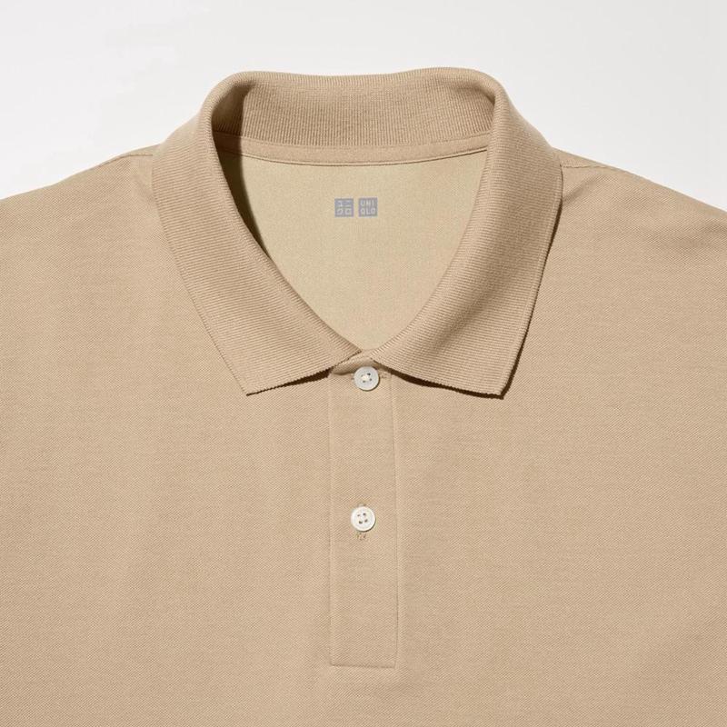 Uniqlo AIRism Cotton Piqué Men Polo Shirts Wine  US |  CQUW-50871