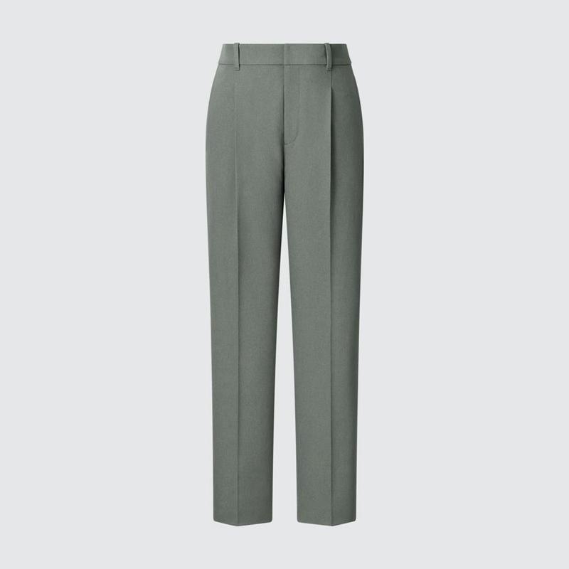 Uniqlo AirSense Pleated Women Trousers Navy  US |  HGWJ-21684