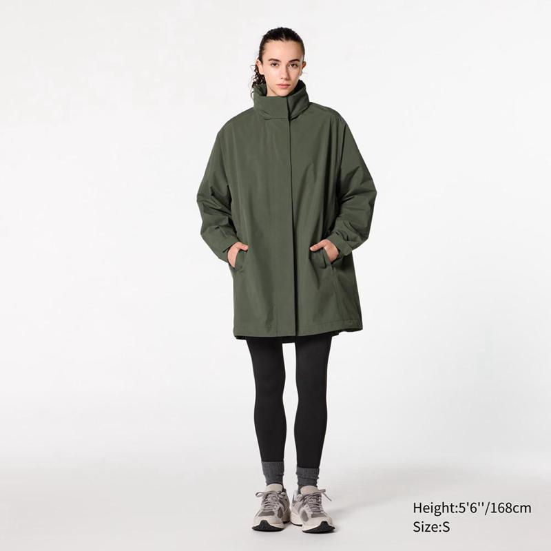 Uniqlo BLOCKTECH Half Women Coats Natural  US |  QCEN-73840