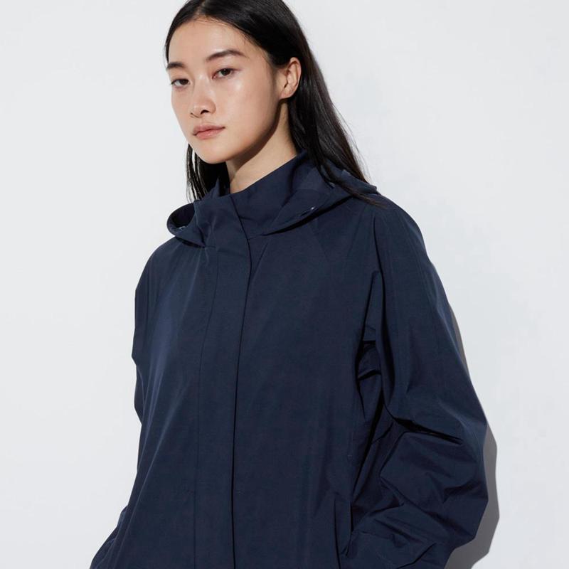 Uniqlo BLOCKTECH Women Coats Black  US |  YMOJ-86753