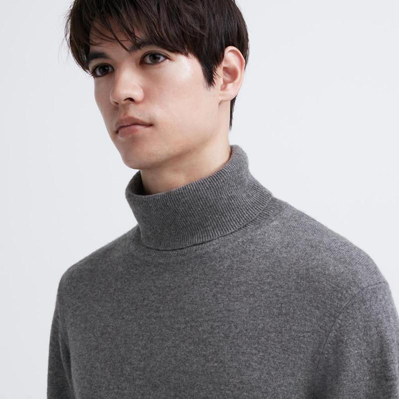 Uniqlo Cashmere Men Jumper Off White  US |  CBNF-64589