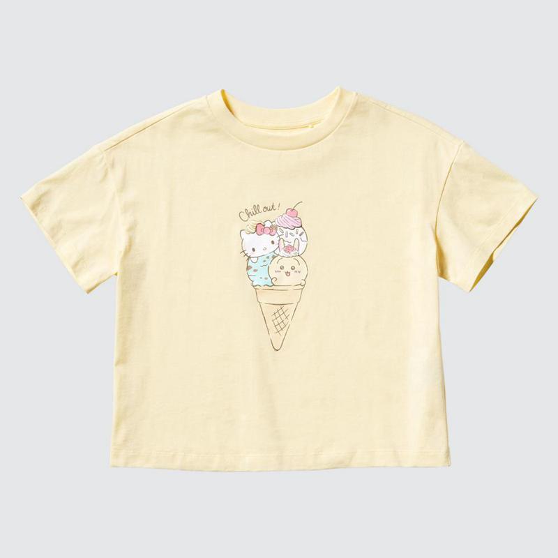 Uniqlo Chiikawa X Sanrio Characters UT Graphic Kids' T-Shirt Yellow  US |  XUIQ-84601