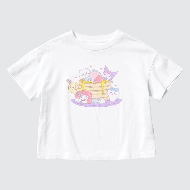 Uniqlo Chiikawa X Sanrio Characters UT Graphic Kids' T-Shirt White  US |  KVEI-16078