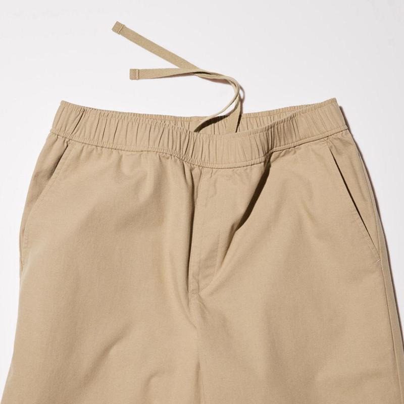 Uniqlo Cotton Relaxed Ankle Women Trousers Olive  US |  YSWV-21908