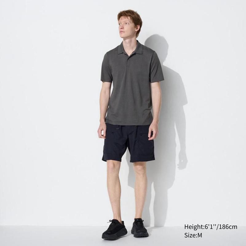 Uniqlo DRY-EX Men Polo Shirts Natural  US |  BGYE-87961