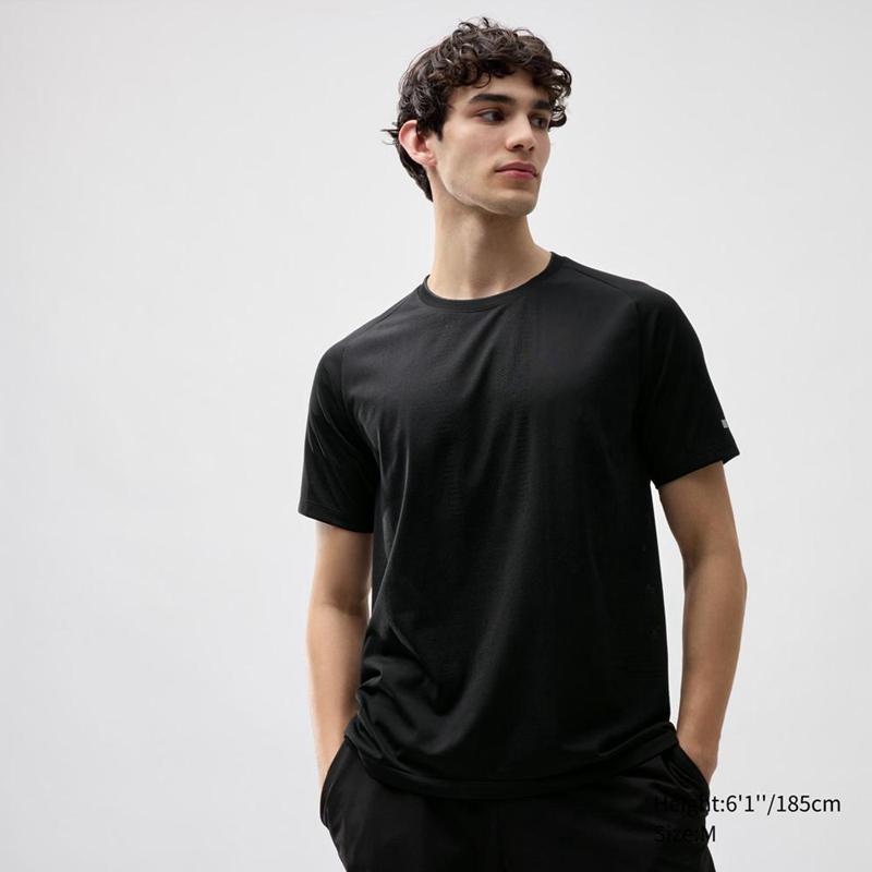 Uniqlo DRY-EX Men T-Shirt Black  US |  BAXZ-63219