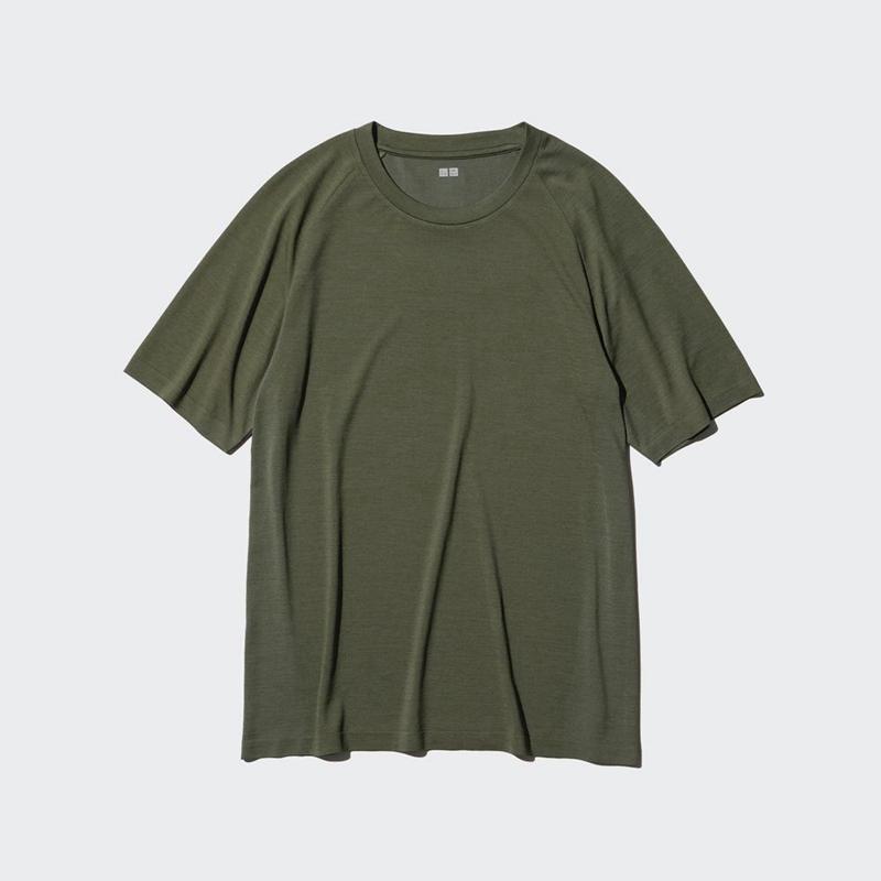 Uniqlo DRY-EX Men T-Shirt Olive  US |  PCXL-17938