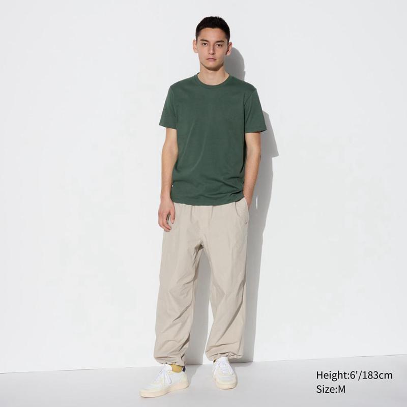 Uniqlo DRY Colour Crew Neck Men T-Shirt Olive  US |  UNSM-89357