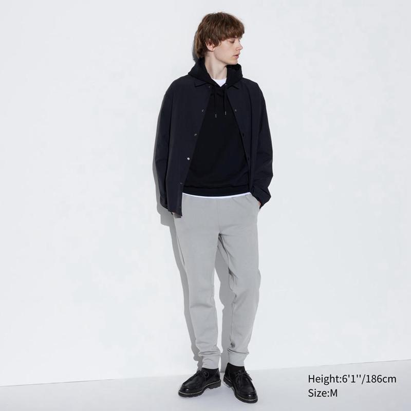 Uniqlo DRY Stretch (Long) Men Joggers Black  US |  CLVE-10756