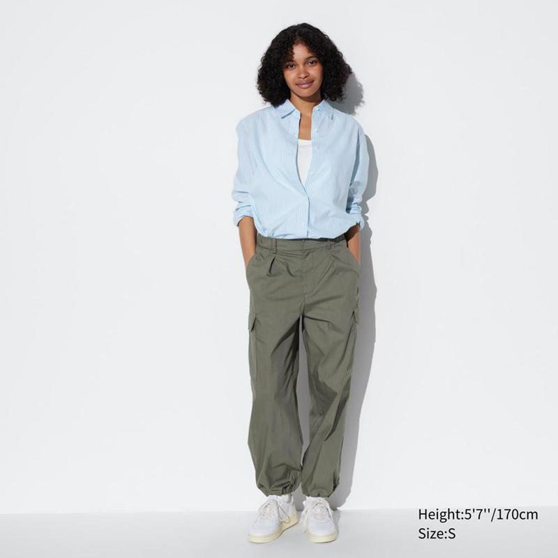 Uniqlo Easy Cargo Women Trousers Black  US |  ZHMO-49806