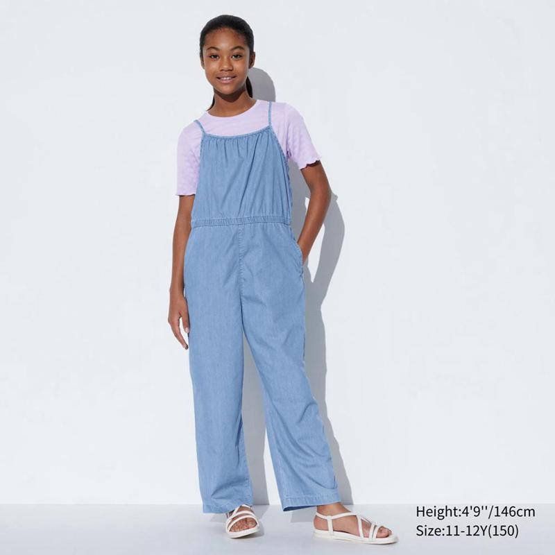 Uniqlo Girls Chambray Kids' Dress Blue  US |  VWIB-54890