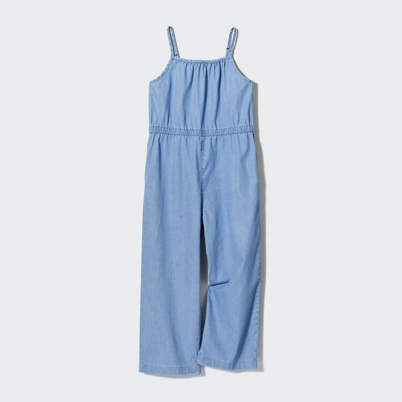 Uniqlo Girls Chambray Kids' Dress Blue  US |  VWIB-54890