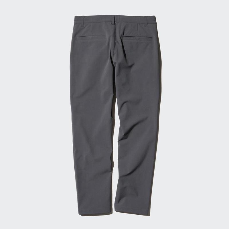 Uniqlo HEATTECH Easy (2-Way Stretch) Men Trousers Grey  US |  ZBQV-65971