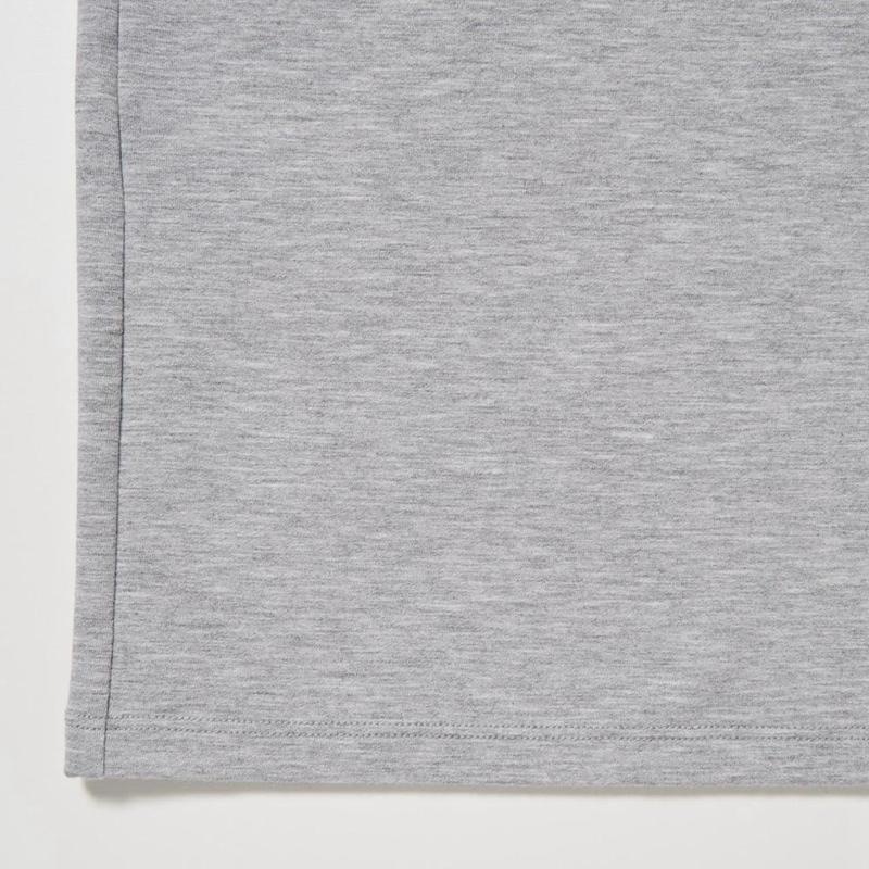 Uniqlo HEATTECH Extra Warm Cotton Crew Neck (Heather) Men T-Shirt Grey  US |  VSQO-09825