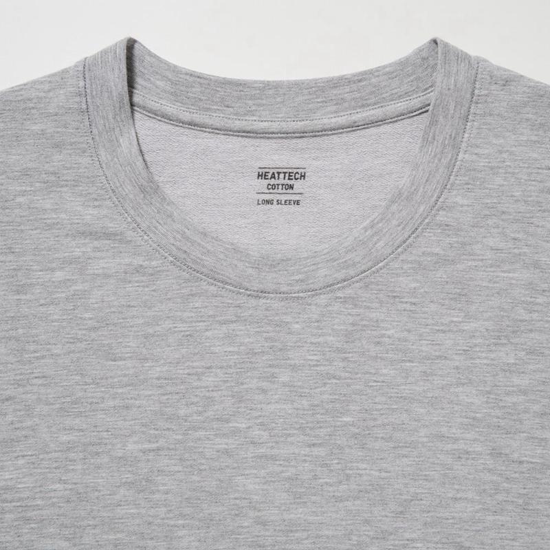 Uniqlo HEATTECH Extra Warm Cotton Crew Neck Men T-Shirt Off White  US |  GZRU-86520