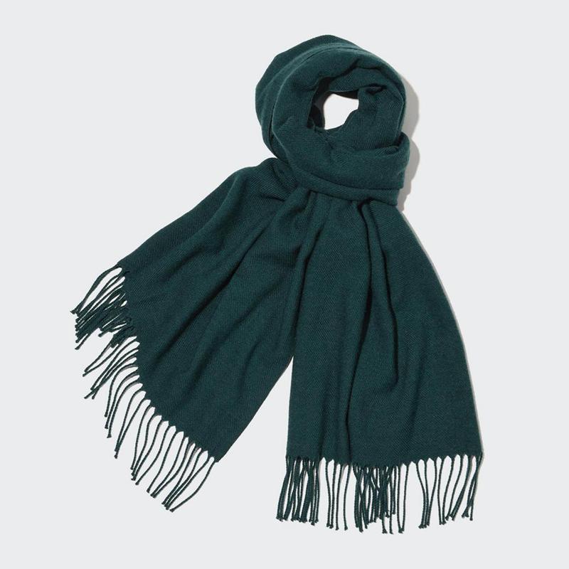 Uniqlo HEATTECH Men Scarf Dark Green  US |  FDZO-21836