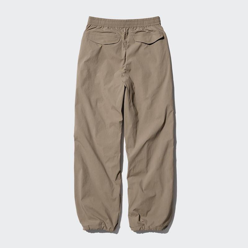 Uniqlo HEATTECH Parachute (Long) Women Trousers Brown  US |  DNAK-85402