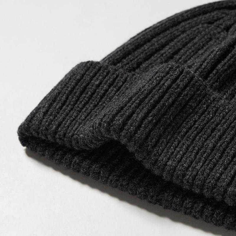 Uniqlo HEATTECH (Ribbed) Women Beanie Black  US |  QSYD-72591