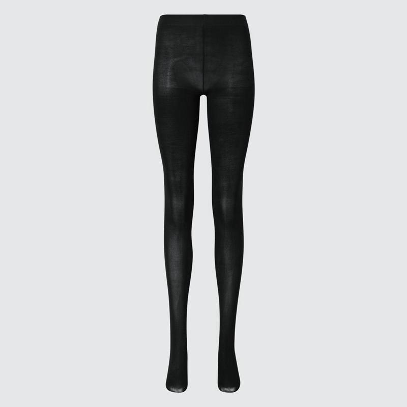 Uniqlo HEATTECH Tights Women Socks Tights Black  US |  KYEL-37916