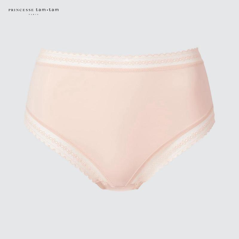 Uniqlo High Waisted Knickers Women Underwear Pink  US |  YNQO-78426