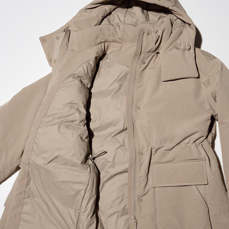 Uniqlo Hybrid Down Women Coats Natural  US |  CAHN-43169