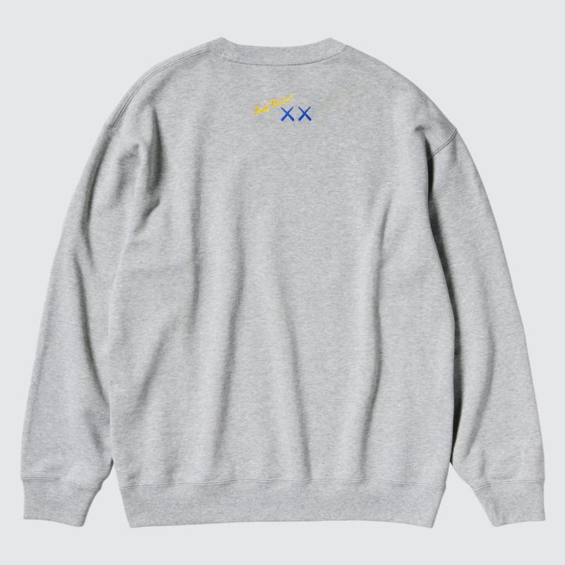 Uniqlo KAWS + Warhol UT Graphic Women Sweatshirts Grey  US |  QKOR-04879