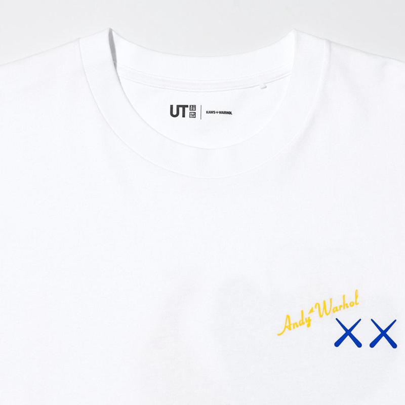 Uniqlo KAWS + Warhol UT Graphic Women T-Shirts White  US |  JRYD-43612