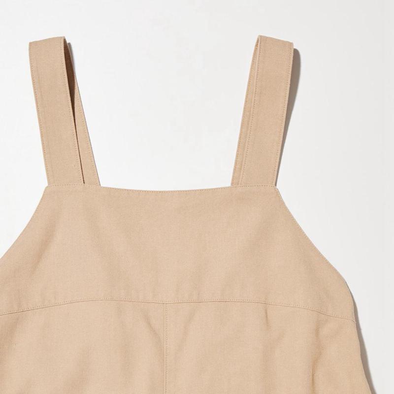 Uniqlo Linen Blend Kids' Jumpsuit Beige  US |  EQYM-15247