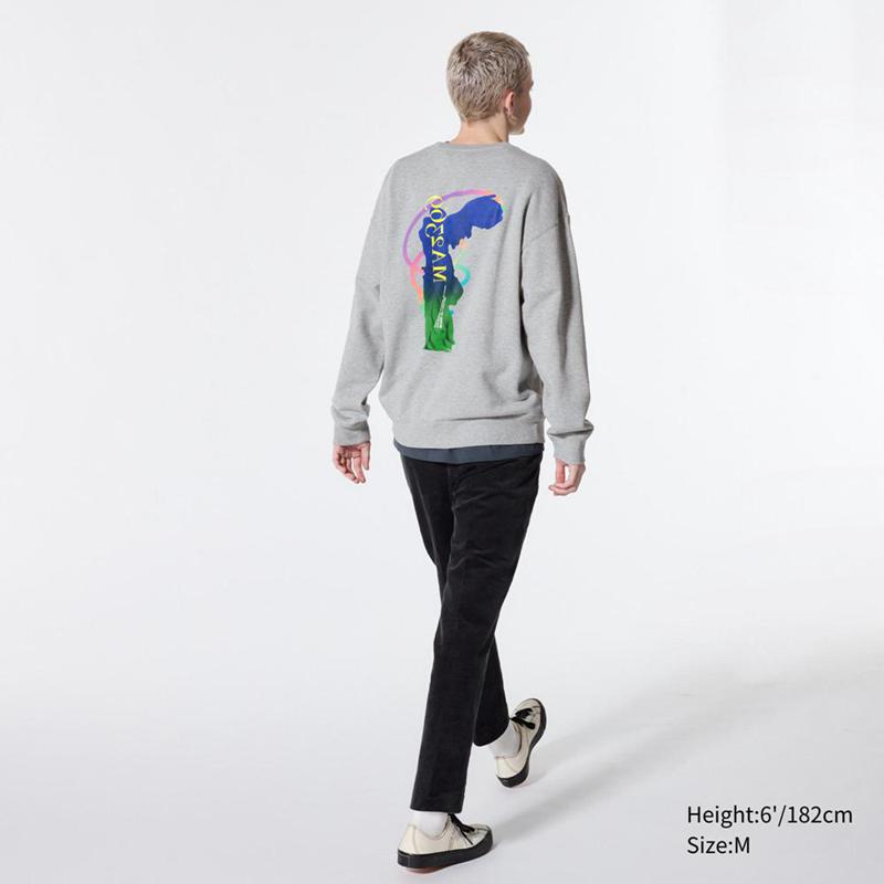 Uniqlo Louvre Archive UT Graphic Men Sweatshirt Grey  US |  LVKH-82061