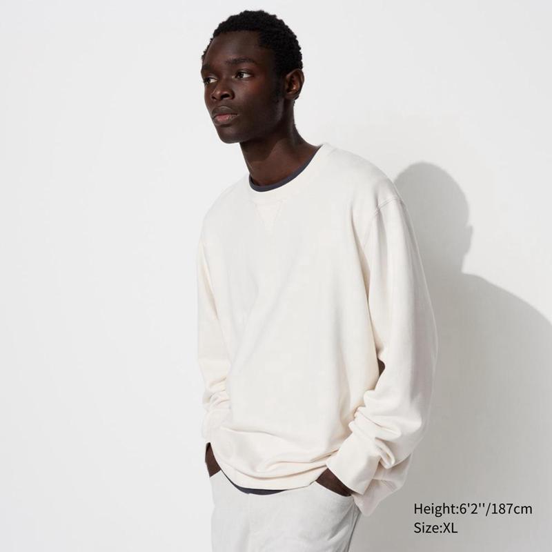 Uniqlo Men Sweatshirt Off White  US |  YTCA-84520