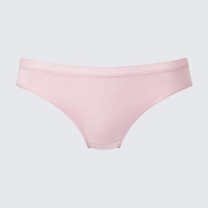 Uniqlo Mid Rise (Lace) Women Briefs Pink  US |  WNBQ-35218