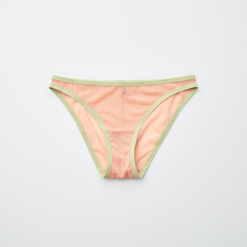 Uniqlo Midi Knickers (Mesh, Print) Women Underwear Yellow  US |  ORJE-26894