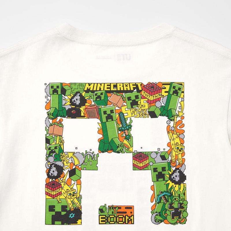 Uniqlo Minecraft UT Graphic Kids' T-Shirt Off White  US |  SNIR-72941